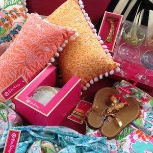 NWT Lilly for Target Lumbar Pillow Scotchguard